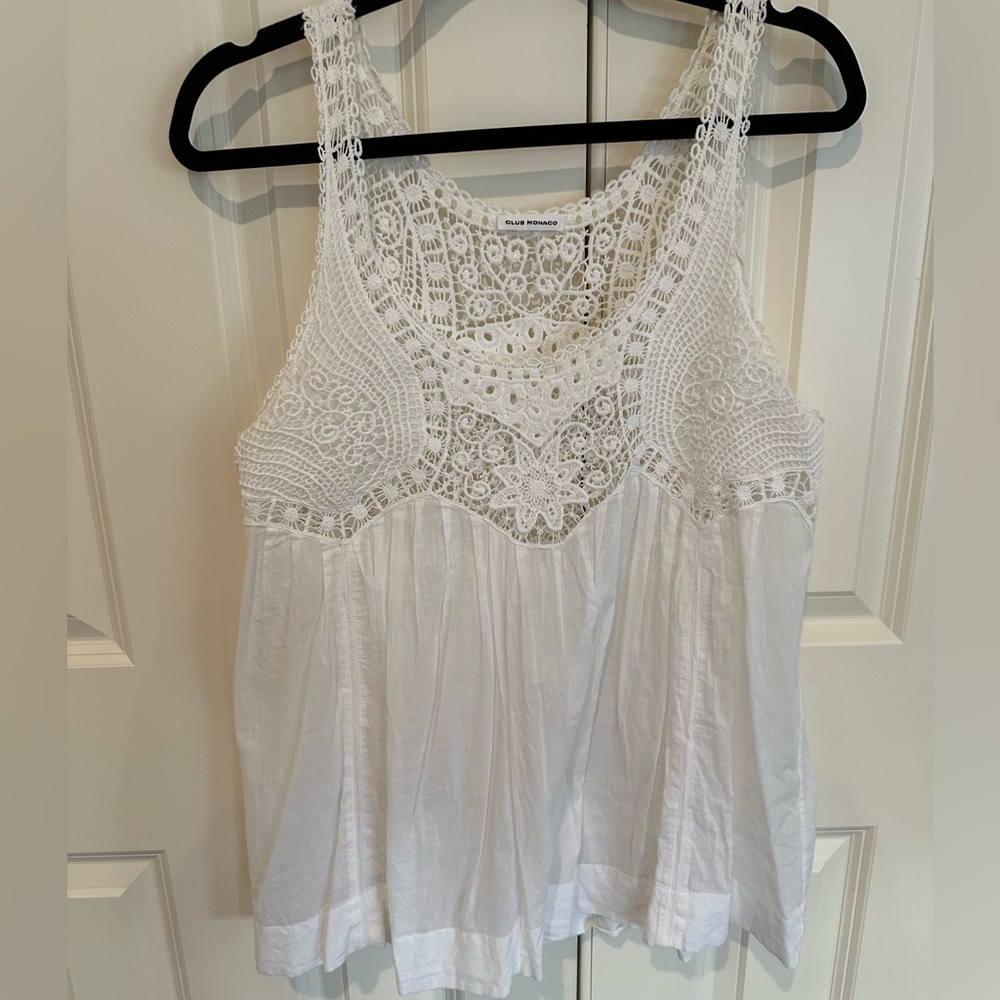 Club Monaco lace/embroidered Blouse